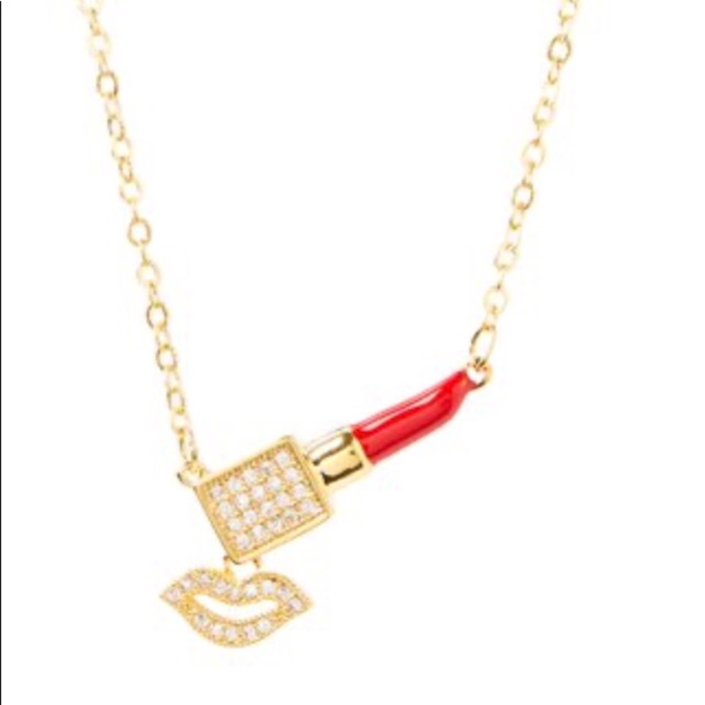 NWT Lipstick Pendant Necklace